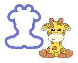 Giraffe Sitting Cookie Cutter