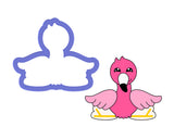 Flamingo Sitting Cookie Cutter