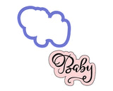 Baby Script Outline Cookie Cutter