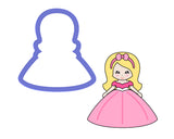Princess #1 - Girl with Long Hair Cookie Cutter