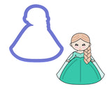 Princess #3 - Girl with Braid Cookie Cutter