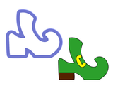 Leprechaun Shoe - Witch Shoe - Elf Shoe Cookie Cutter