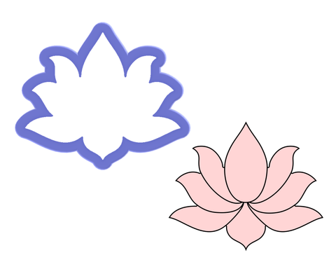 Lotus Flower Cookie Cutter