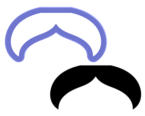 Moustache #1 Cookie Cutter
