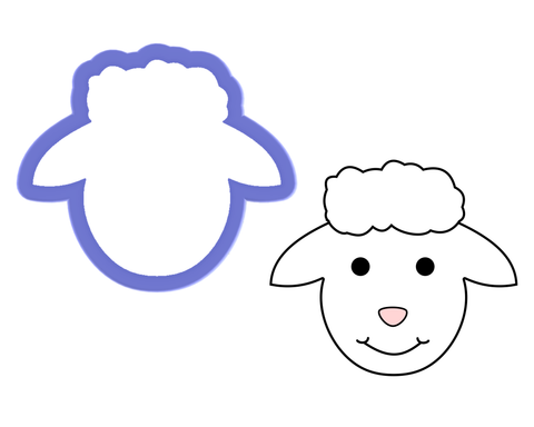 Sheep Face Cookie Cutter